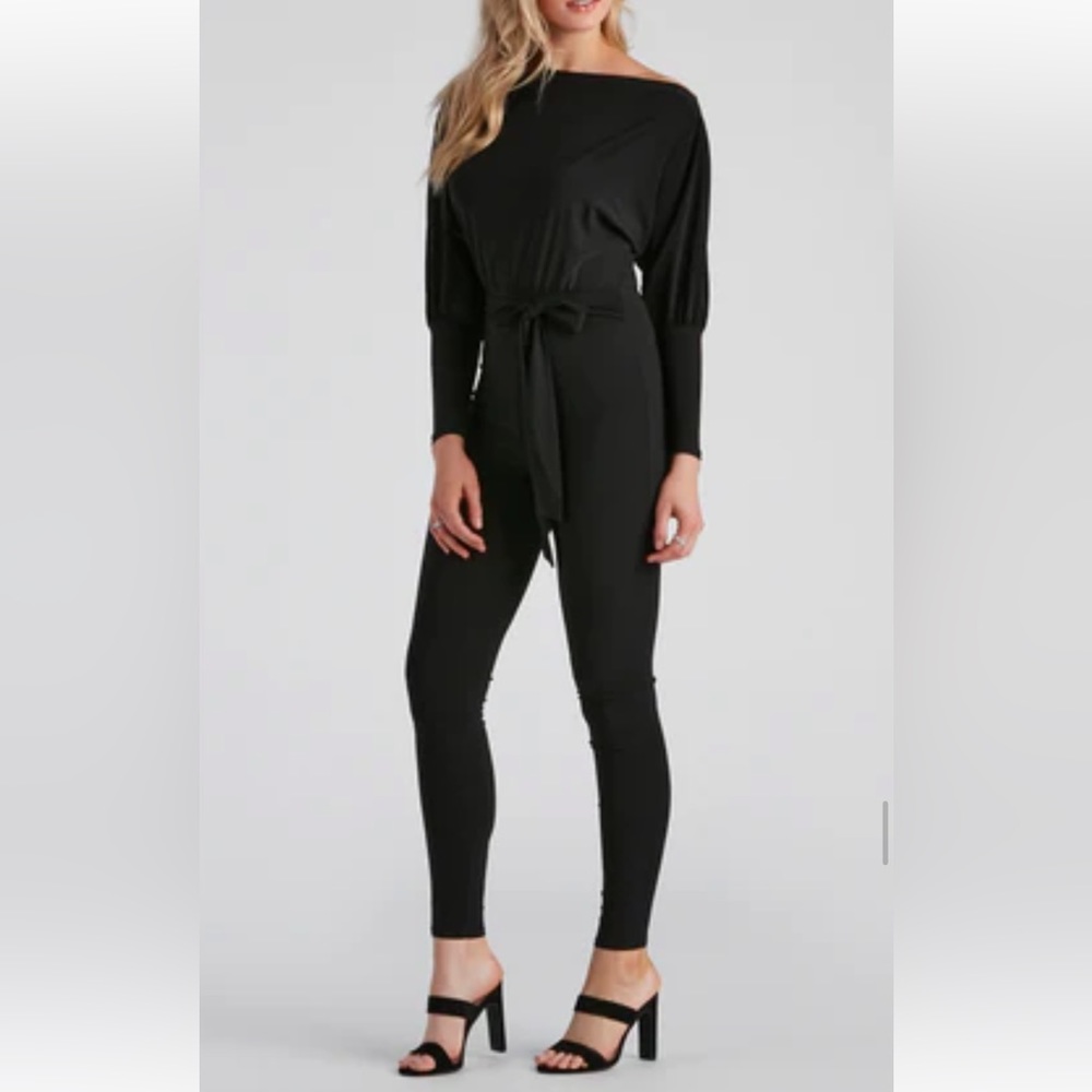 NWT Classically Chic Boat Neck Catsuit